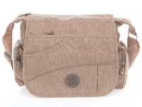 Lightweight shoulder bag with flap beige Bag Street