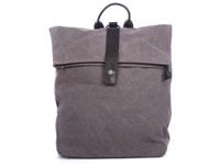Gray urban vintage style women's backpack by Jennifer Jones