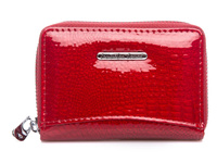 Women's lacquered card case red Jennifer Jones