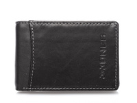 Men's leather pocket wallet black J Jones