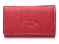 Women's large leather wallet red Money Maker