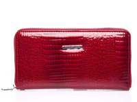 Jennifer Jones women's wallet pencil case red lacquered