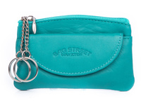 Bag Street Leather Key Case - Turquoise Color