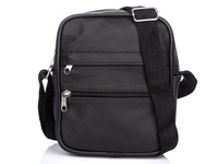 SERGEJ Men's natural leather shoulder bag small