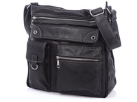 Jennifer Jones expandable women's shoulder bag black