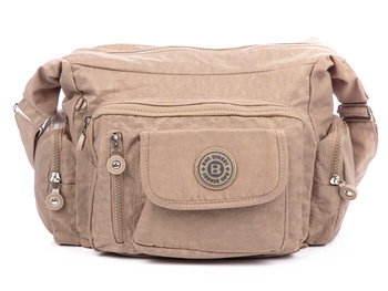 Bag Street beige women's crepe bag