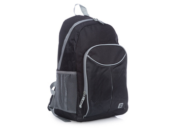 Black A4 Semi Line 1-chamber lightweight backpack for school