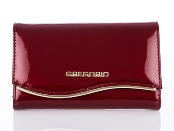 GREGORIO Cherry lacquered women's wallet