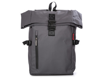 Grey A4 Bag Street waterproof backpack with collar