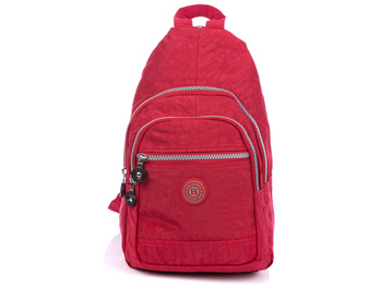Plecak na jedno ramię materiałowy czerwony Bag Street
