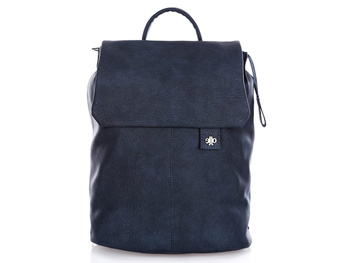 Damen Smart City Rucksack mit Klappe navy blau Jennifer Jones