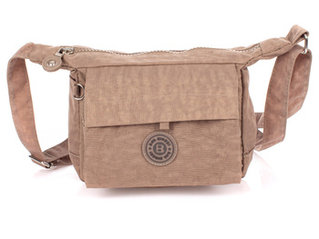 Kleine Stoff-Umhängetasche beige Bag Street