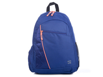 Leichter Schulrucksack blau a4 Semi Line