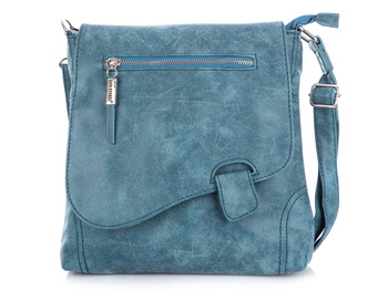 Tasche Street Blau Damen Umhängetasche mit Klappe