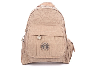 Tasche Street Leichter Sportrucksack aus beigefarbenem Krepp