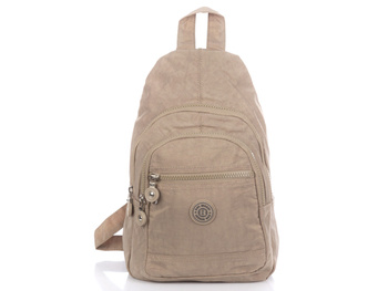 Tasche Street beige Stoff eine Schulter Rucksack