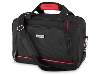 ZAGATTO Handgepäcktasche 40x25x20 schwarz/rot - Kleines Gepäck