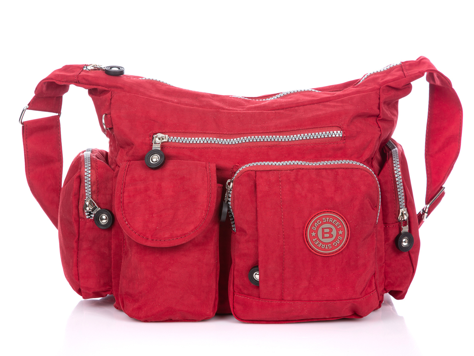 Bag Street Lightweight red women's fabric handbag Red Women's