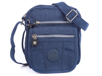 Granatowa lekka torba turystyczna na ramię Bag Street