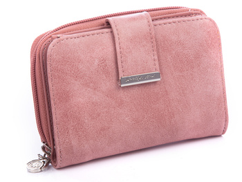 Jennifer Jones women's light pink soft eco leather wallet