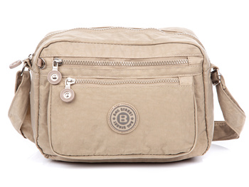 Beige Krepp-Umhängetasche Tasche Street