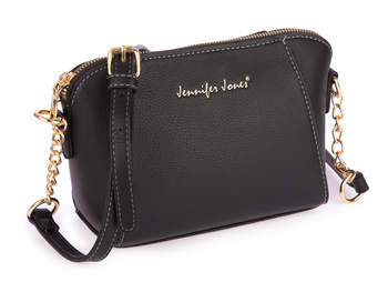 Rigid women's evening handbag black Jennifer Jones