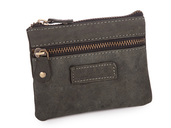 Skórzane etui na klucze w stylu vintage czarne