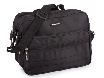 Torba męska na ramię do pracy na dokumenty formatu A5 czarna