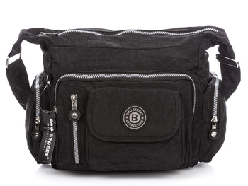 Bag Street Lekka materiałowa torba damska czarna