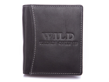 WILD RFID men's pocket leather wallet