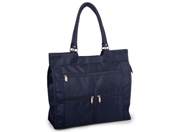 Granatowa torba materiałowa składana Bellugio na zakupy