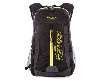 Bag Street Czarno-żółty lekki plecak sportowy