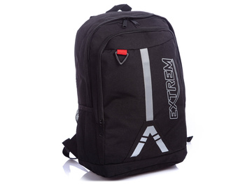 Lekki czarny plecak sportowy na spacer / rower Bag Street Extrem