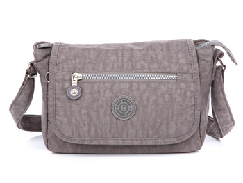 Bag Street Mała szara torebka na ramię z kreszu