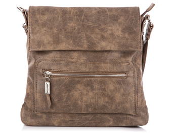 Brown women's postbag with flap Bag Street