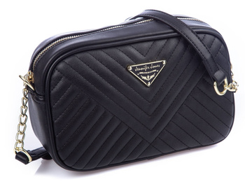 Jennifer Jones Handtasche für Frauen, schwarz, gesteppt