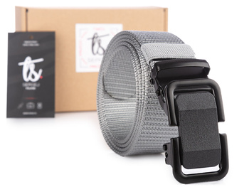 Men's Belt Gray, Automatic Buckle, SERGEJ KAMPALA