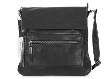 Bag Street Black women's shoulder bag with flap