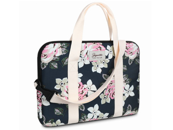Zagatto women's laptop bag in pink flowers 15.6" inch