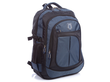 Large navy blue backpack with 3 A4 compartments Bag Street