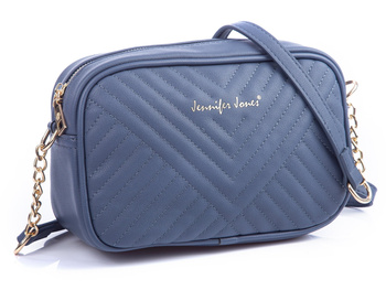 Niebieska pikowana torebka damska elegancka Jennifer Jones