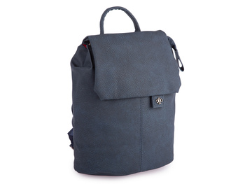 Granatowy plecak damski z klapką miejski elegancki Jennifer Jones