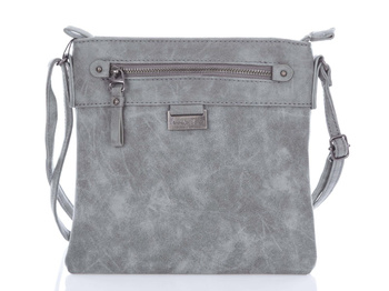 Jennifer Jones grey eco leather women's shoulder bag