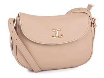 Mała elegancka jasnobeżowa torebka damska łódkowata Jennifer Jones