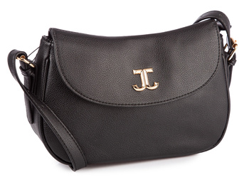 Mała elegancka czarna torebka damska łódkowata Jennifer Jones