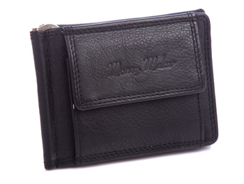 Herren Leder Banknote schwarz Money Maker
