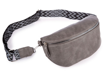 Saszetka damska nerka na ramię elegancka szara Jennifer Jones