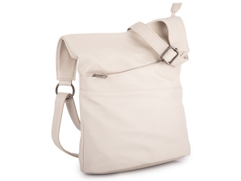 Elegancka, miejska torebka damska na ramię w kolorze jasnobeżowym Jennifer Jones