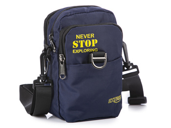 Small lightweight men's handbag for essentials Navy blue