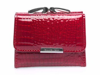 Small handy patent leather wallet for women Jennifer Jones
